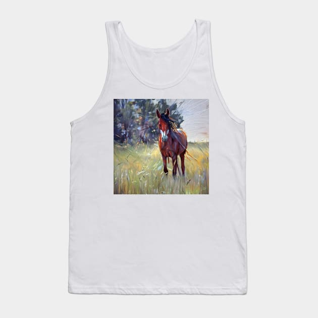 dynamic horse scene Tank Top by bogfl